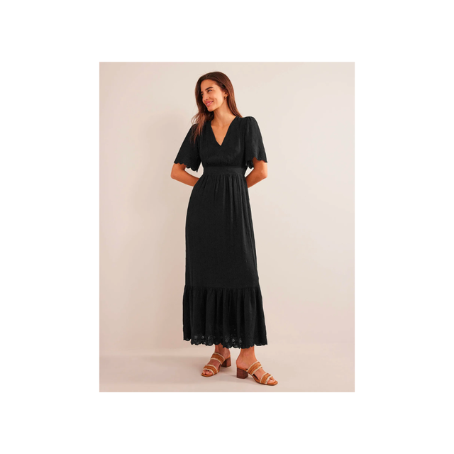 broderie maxi dress