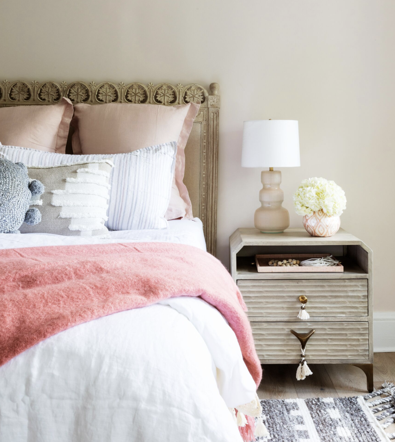 14 Best Pink and Gray Bedrooms - Pink and Gray Bedroom Decor and ...