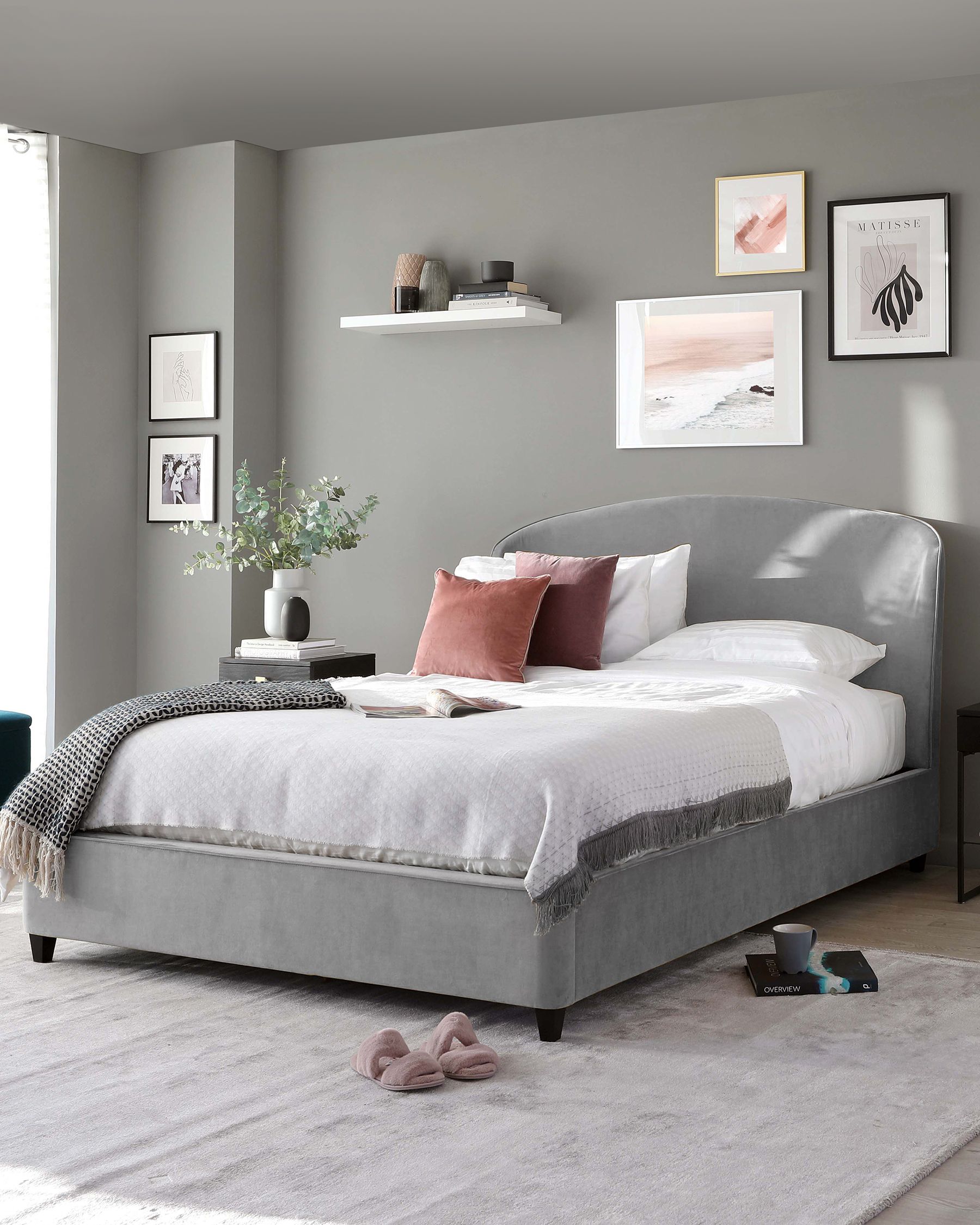 Pink And Grey Bedroom Inspiration - Grey And Pink Bedroom Ideas