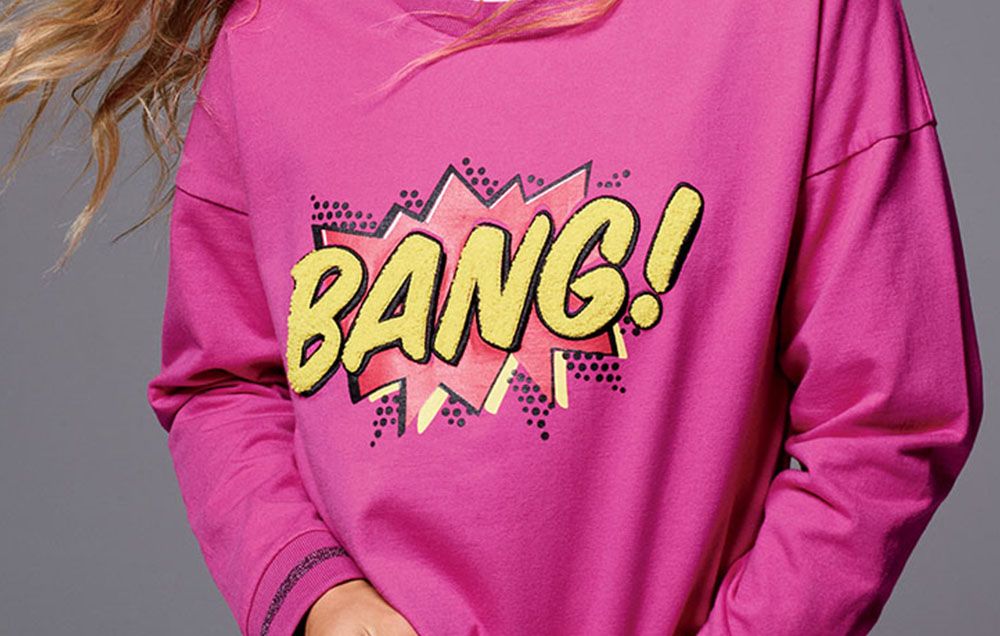 Pink clearance brand sweatshirt