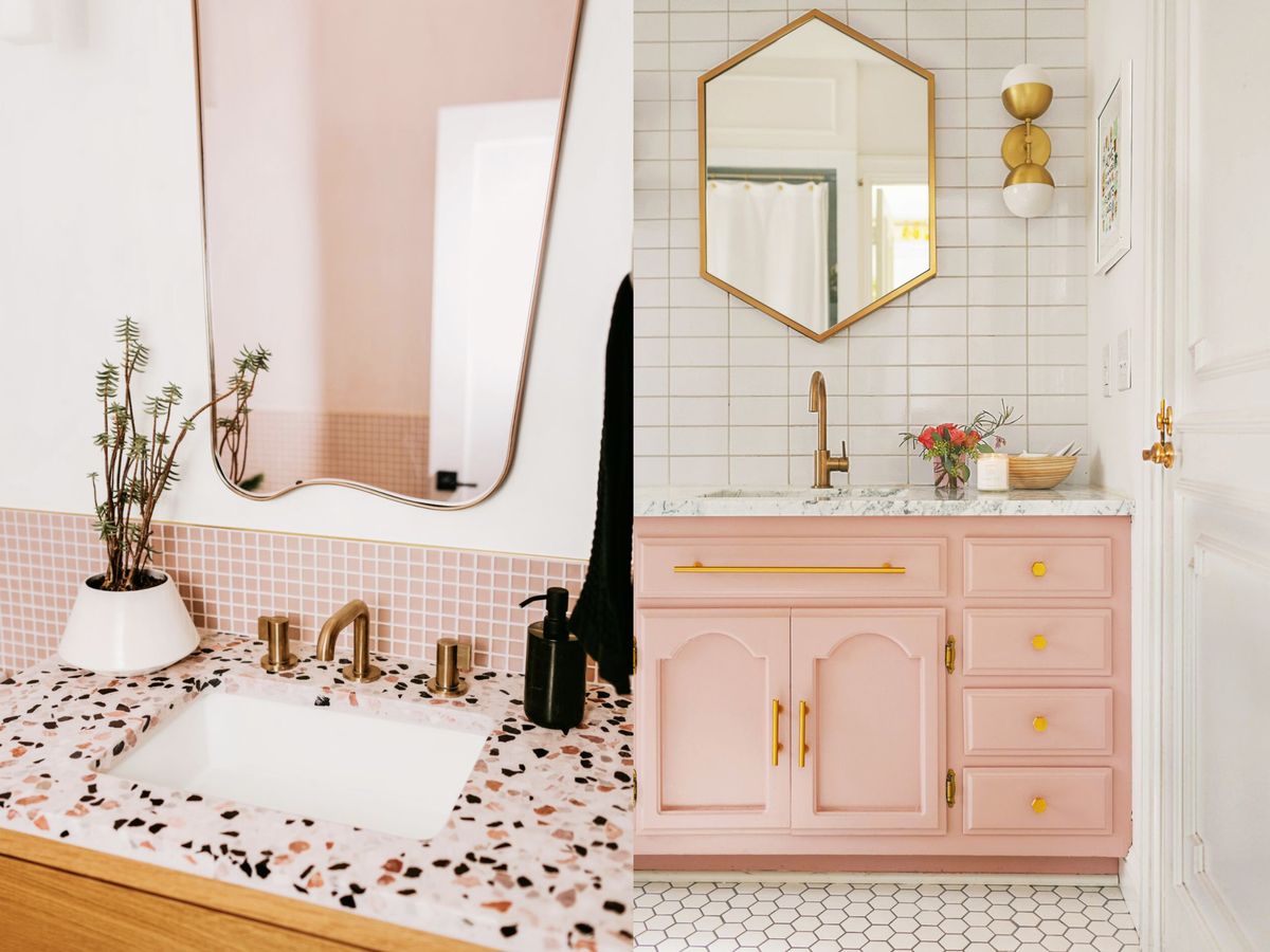 12 Elegant Pink Bathrooms - Pink Bathroom Ideas 2023