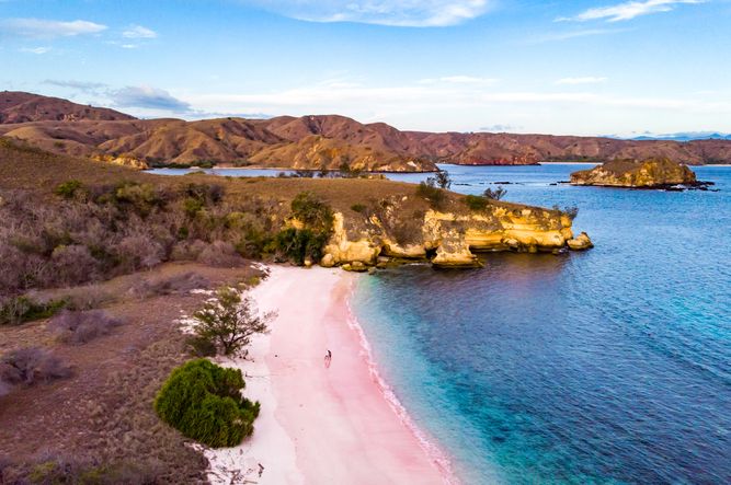 komodo pink sand beach