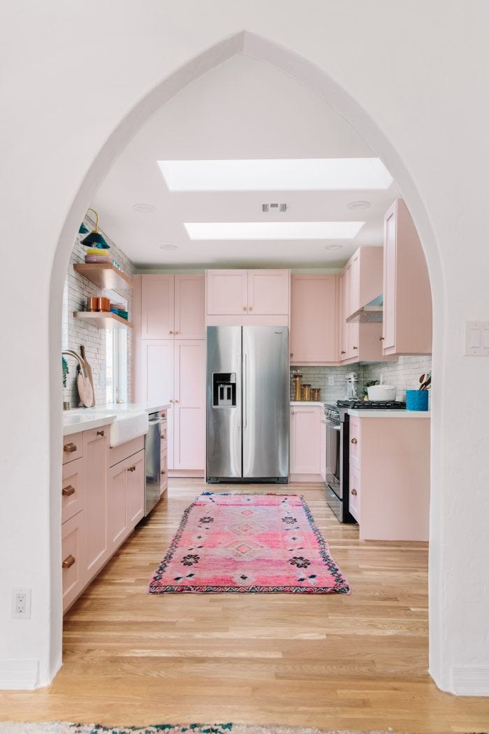 pink kitchen