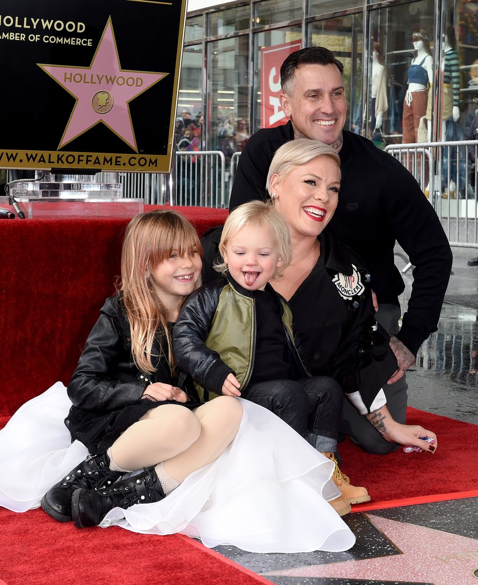 pink honored with star on the hollywood walk of fame
