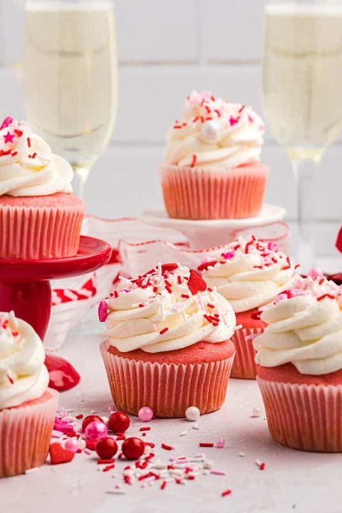 pink velvet cupcakes pink dessert recipe