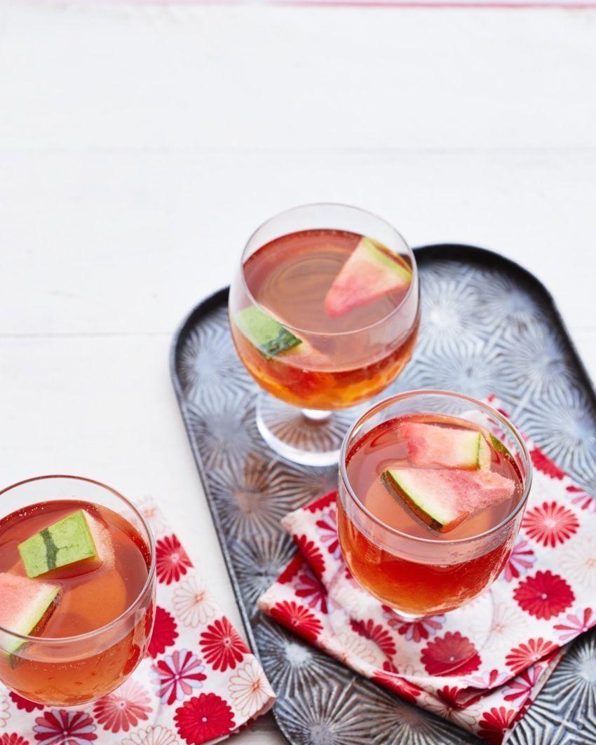 pink drinks watermelon sangria