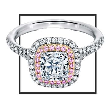 Pink engagement rings