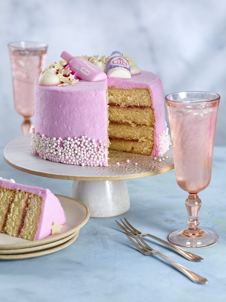 Asda Pink Gin Cake