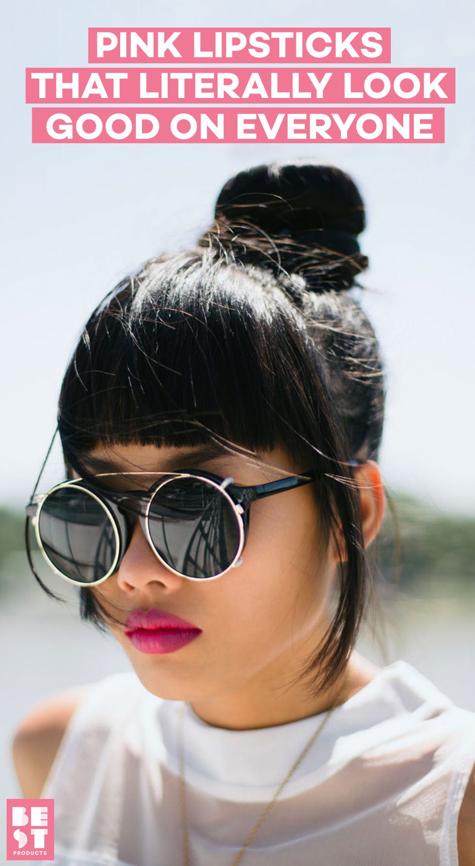 The Unbeatable Polish of Pink Lipstick and Good Sunglasses