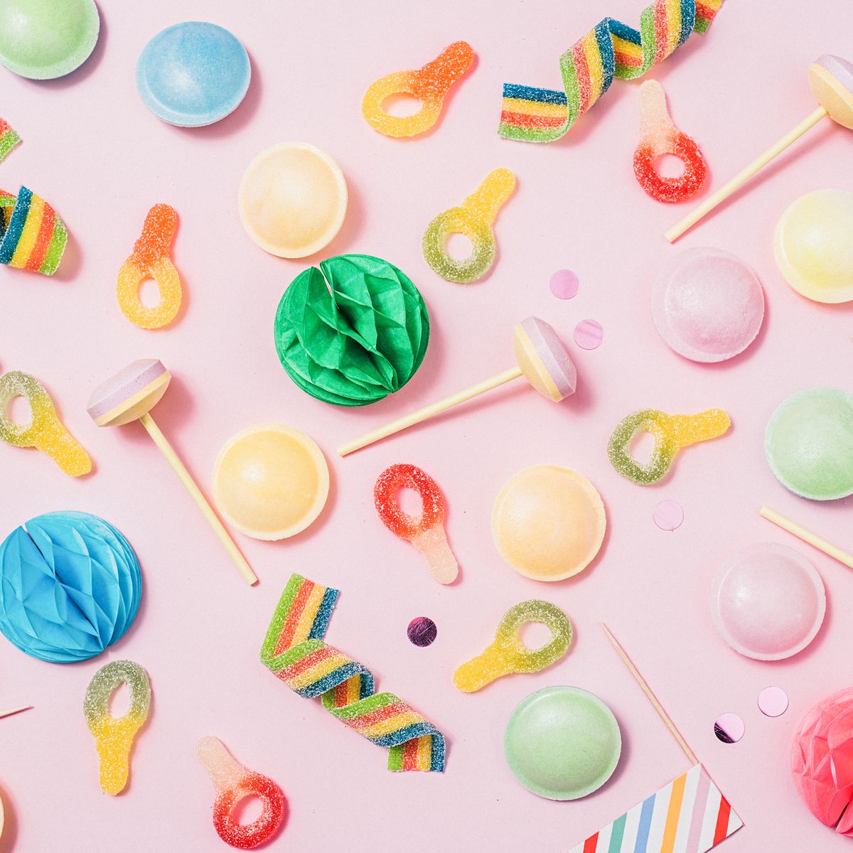 Pink pastel candy background