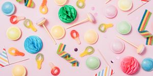 Pink pastel candy background