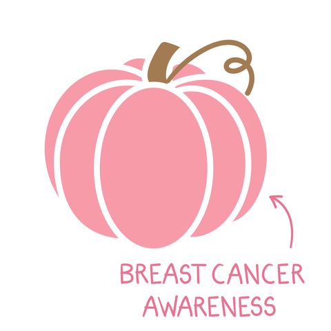 pink pumpkin for breast cancer awareness