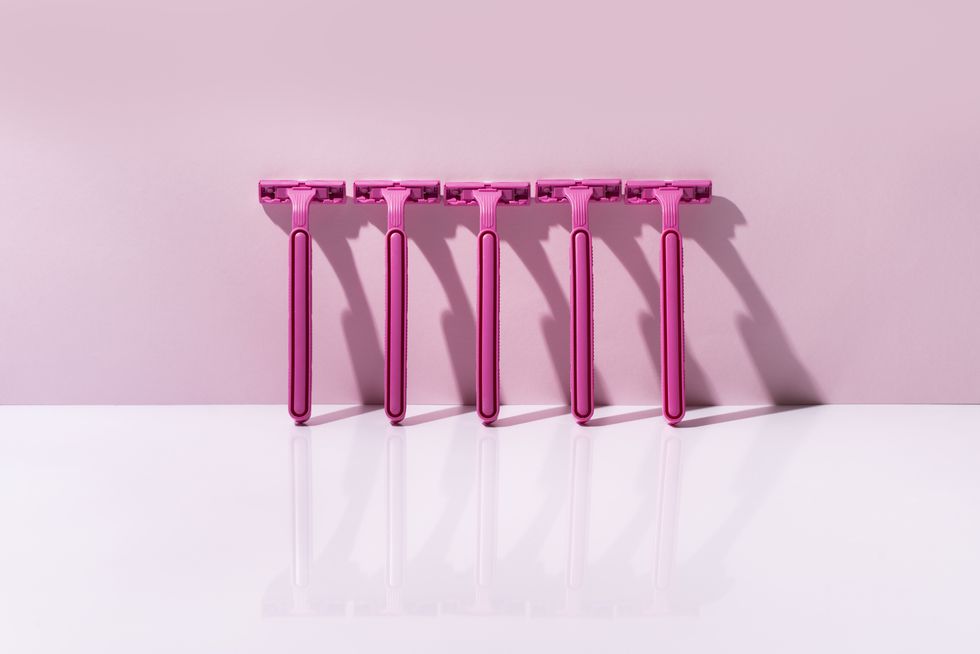 pink razor blades