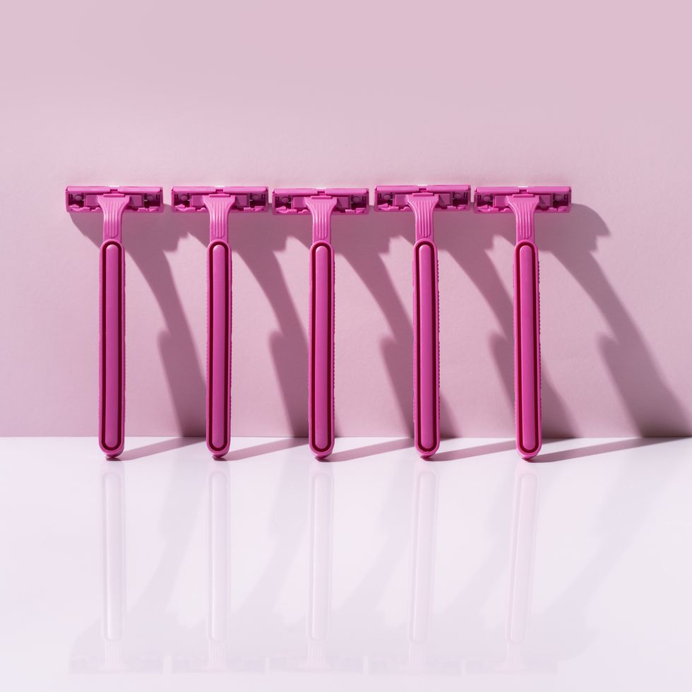 pink razor blades