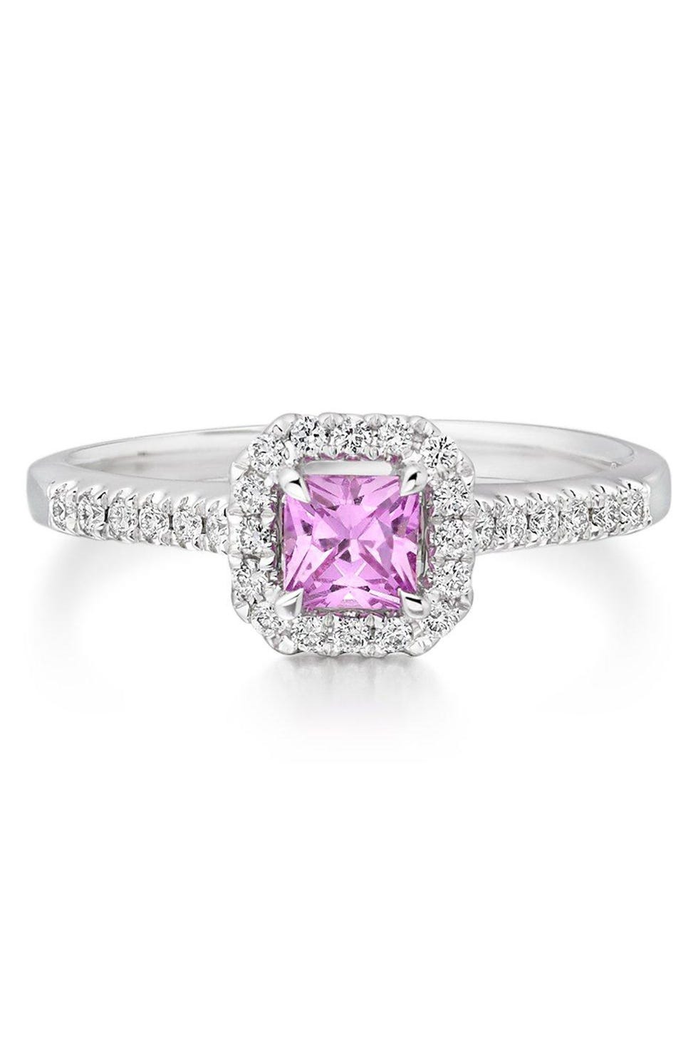 pink sapphire   engagement rings