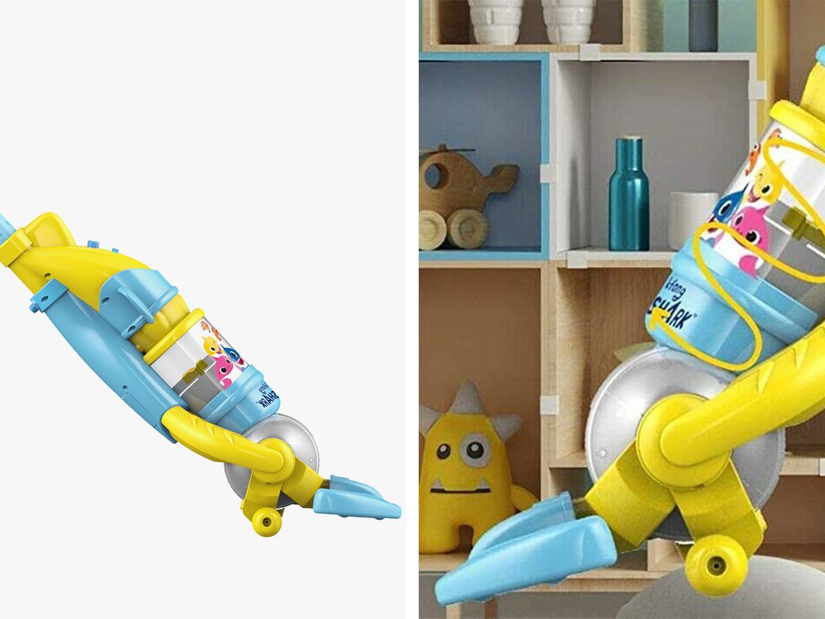 Pinkfong Baby Shark Children's Cordless Vacuum with Real Suction Powe for  Hard Floor and Carpet 