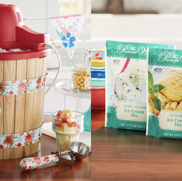 The Pioneer Woman's New Line Includes An Old-Fashioned Style Ice Cream Maker