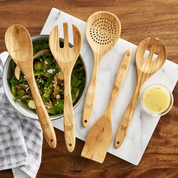 pioneer woman olivewood utensil set pioneer woman olivewood utensil set