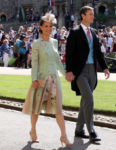 Pippa Middleton and James Matthews arrive for the wedding ceremony of Britain's Prince Harry and US actress Meghan Markle at St George's Chapel, Windsor Castle on May 19, 2018 in Windsor, England Pippa Middleton and James Matthews arrive for the wedding ceremony of Britain's Prince Harry and US actress Meghan Markle at St George's Chapel, Windsor Castle on May 19, 2018 in Windsor, England