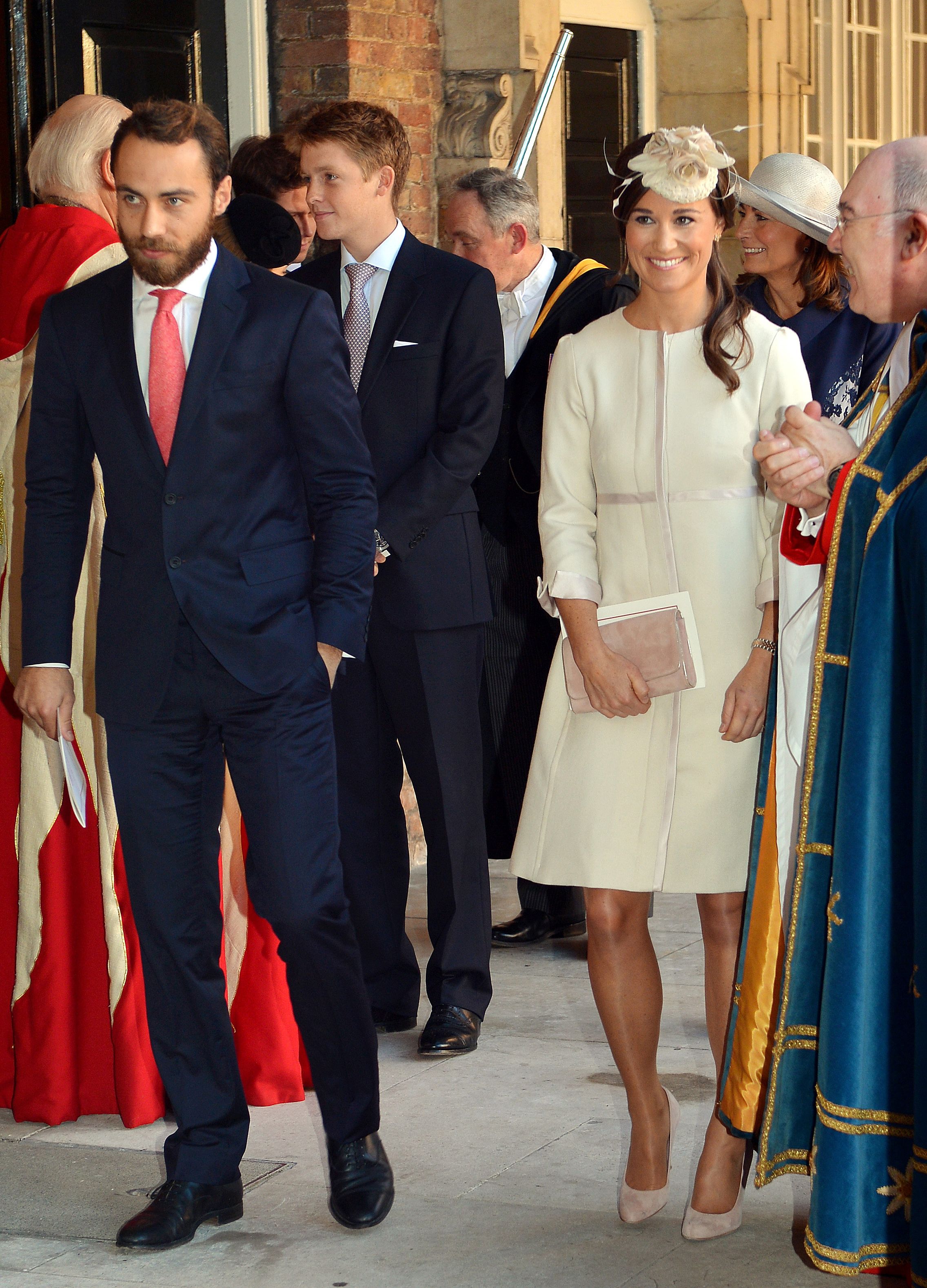 Pippa Middleton Blue Dress at Christening Prince Louis 2018