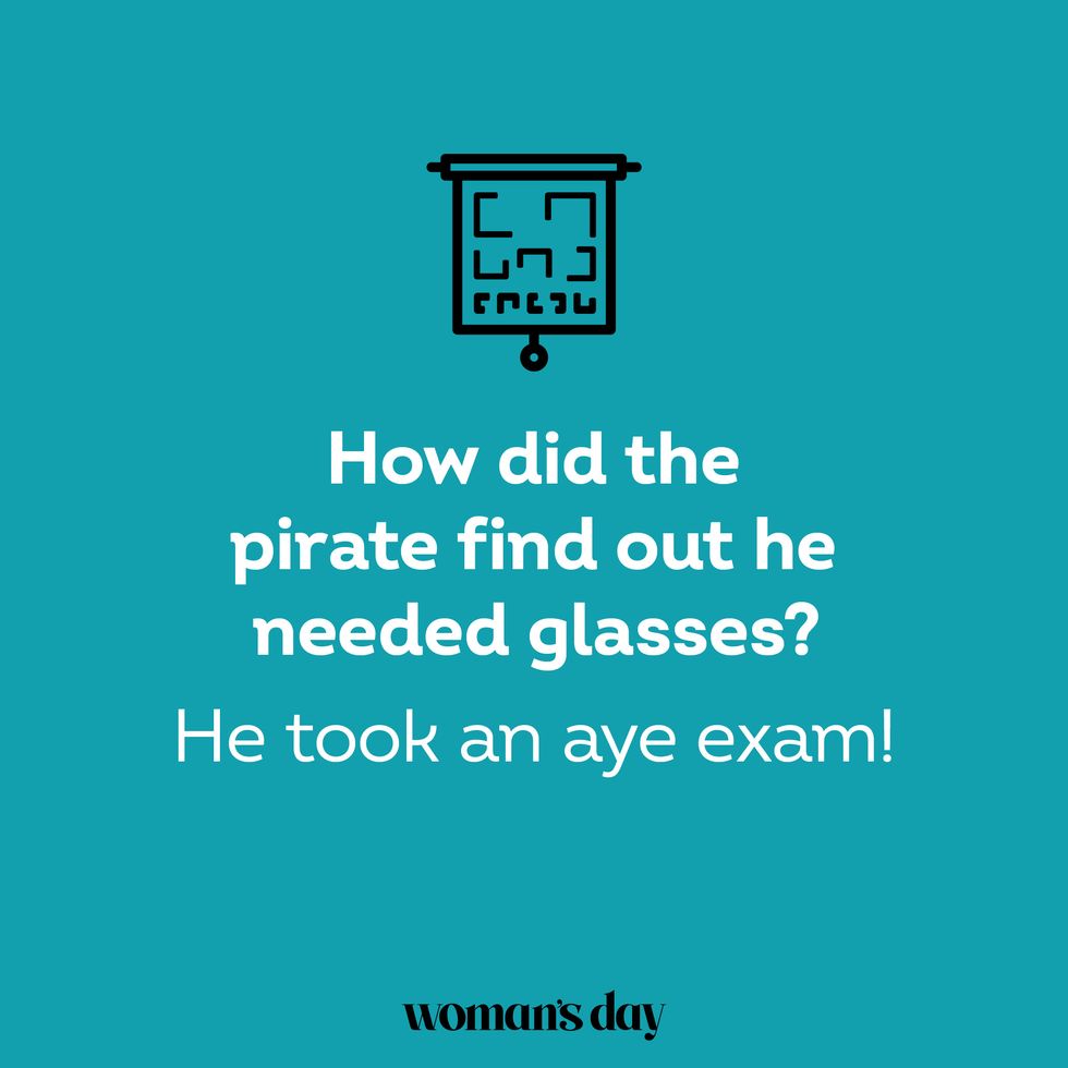 how did the pirate find out he needed glasses