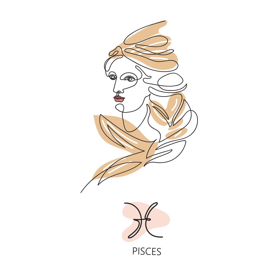 pisces zodiac sign the symbol of the astrological horoscope
