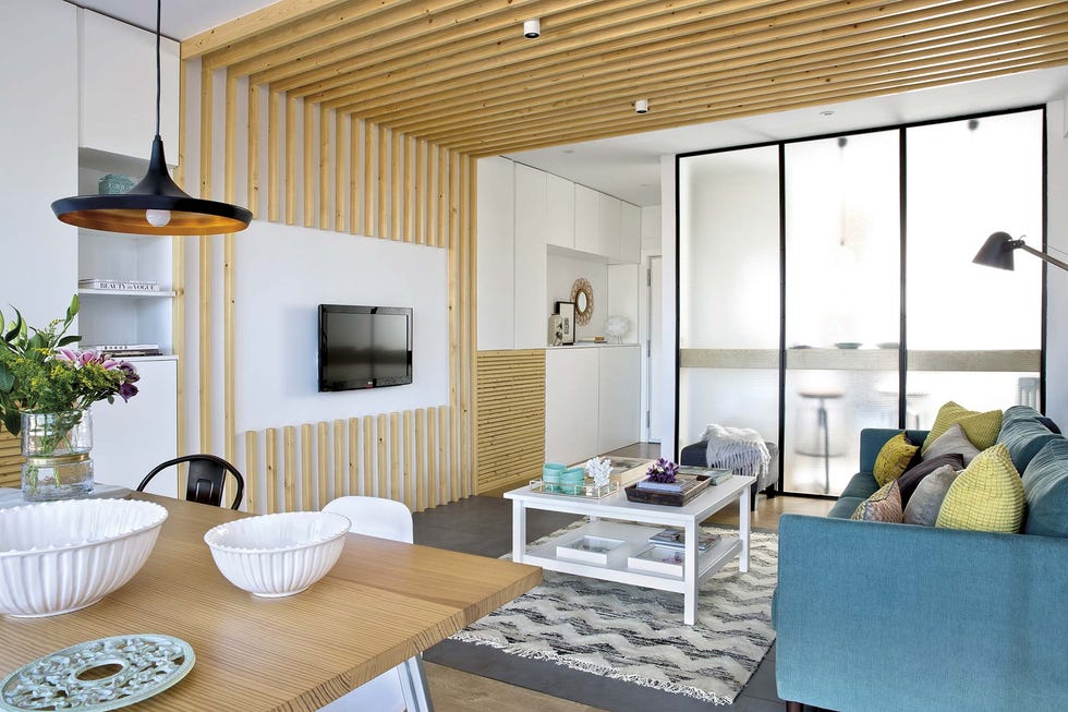 Piso de 70 metros: Salón comedor estilo actual y moderno