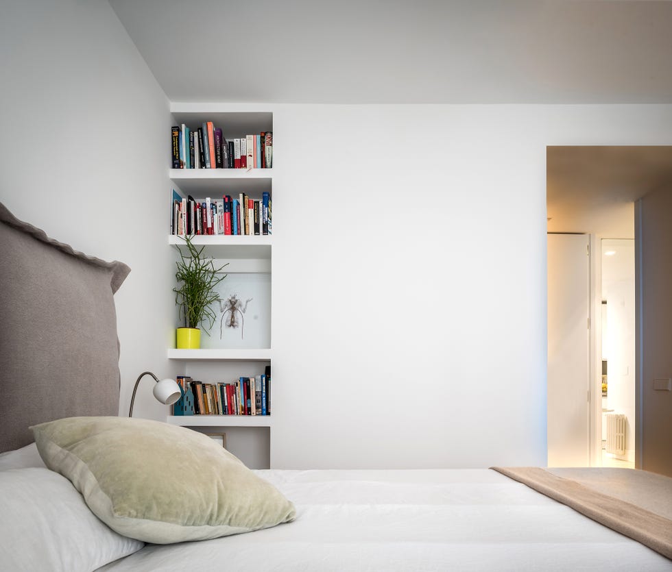 Piso decorado con materiales naturales en Chamartín