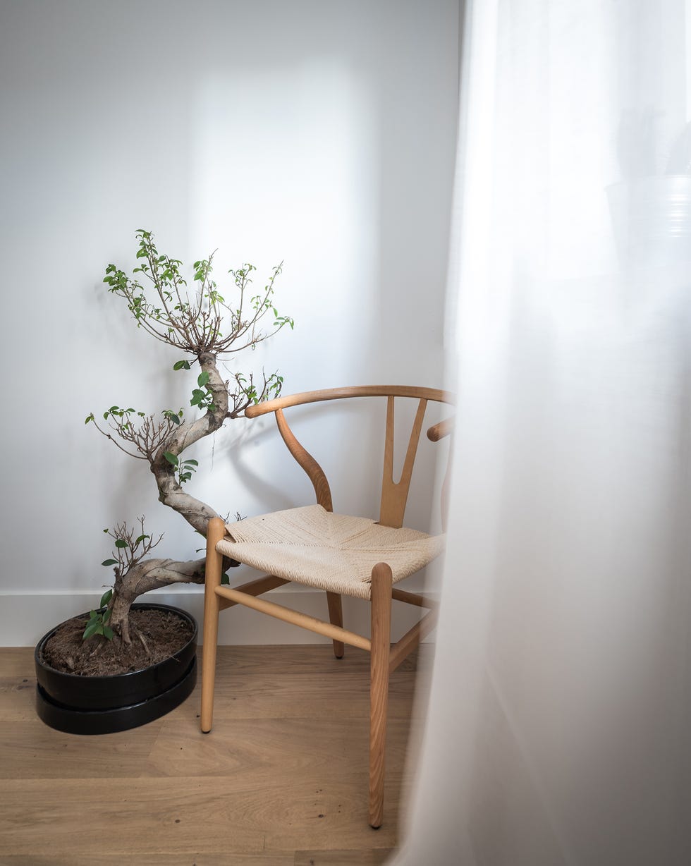 Piso decorado con materiales naturales en Chamartín
