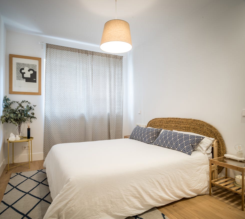 Piso decorado con materiales naturales en Chamartín