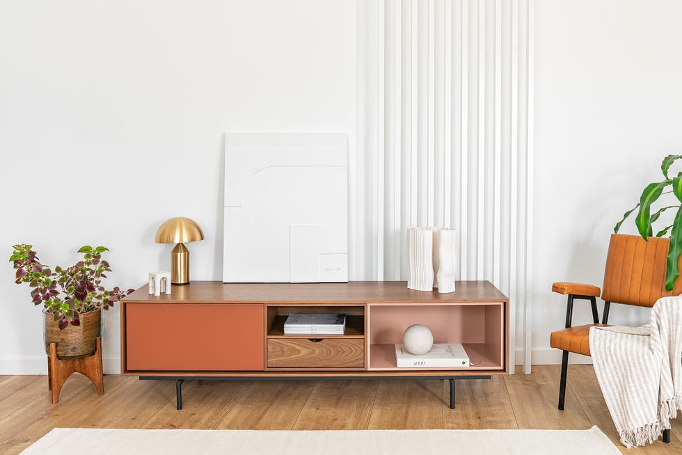 mueble de tv de diseño mid century