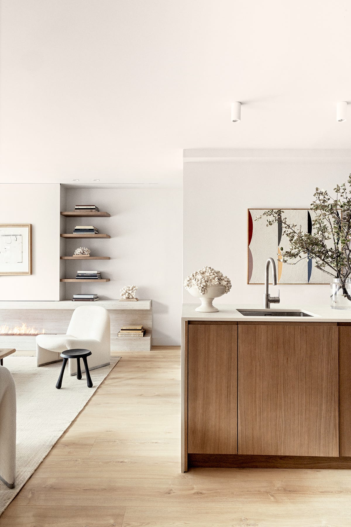 cocina abierta al salón