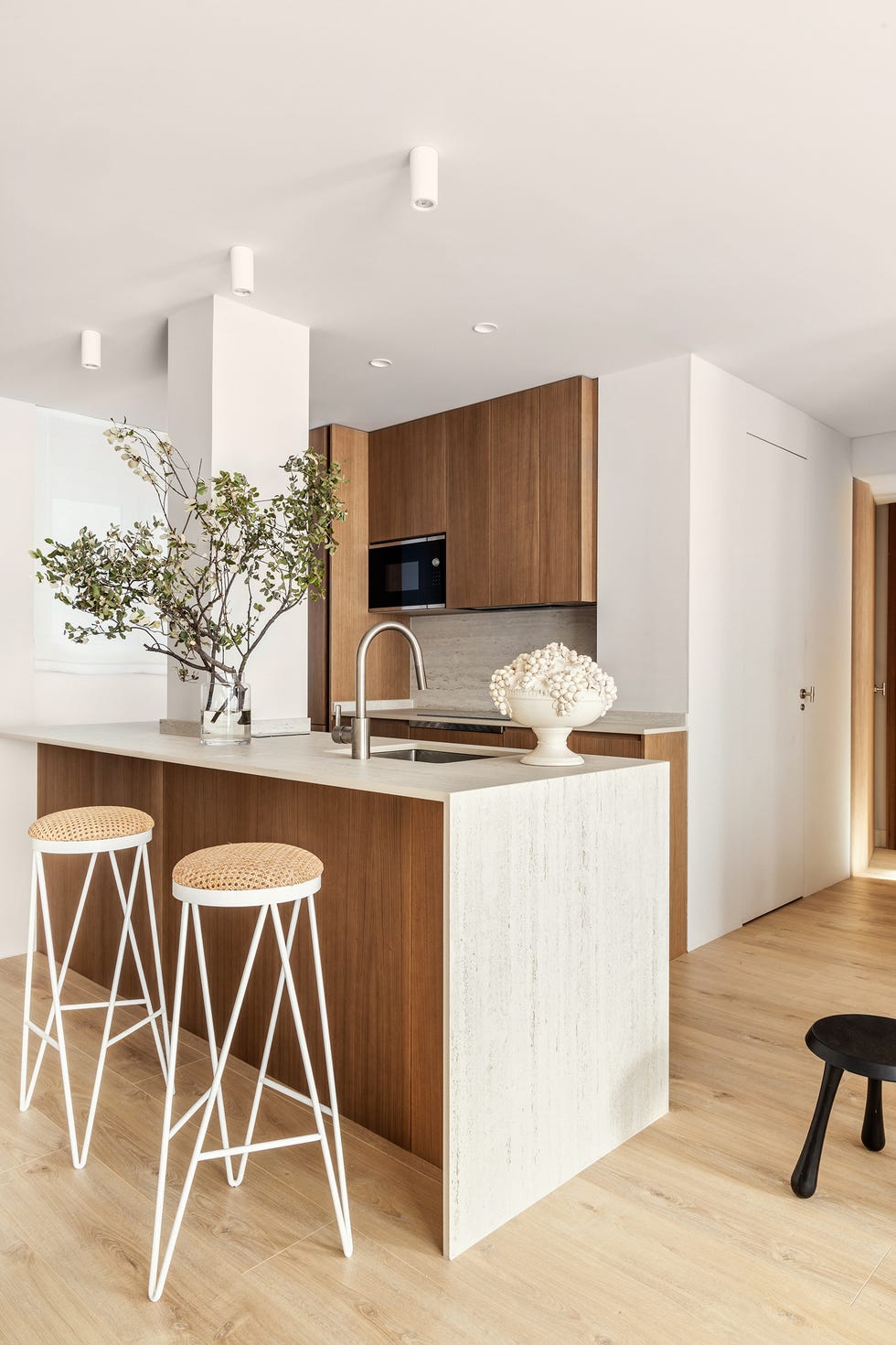 cocina con península
