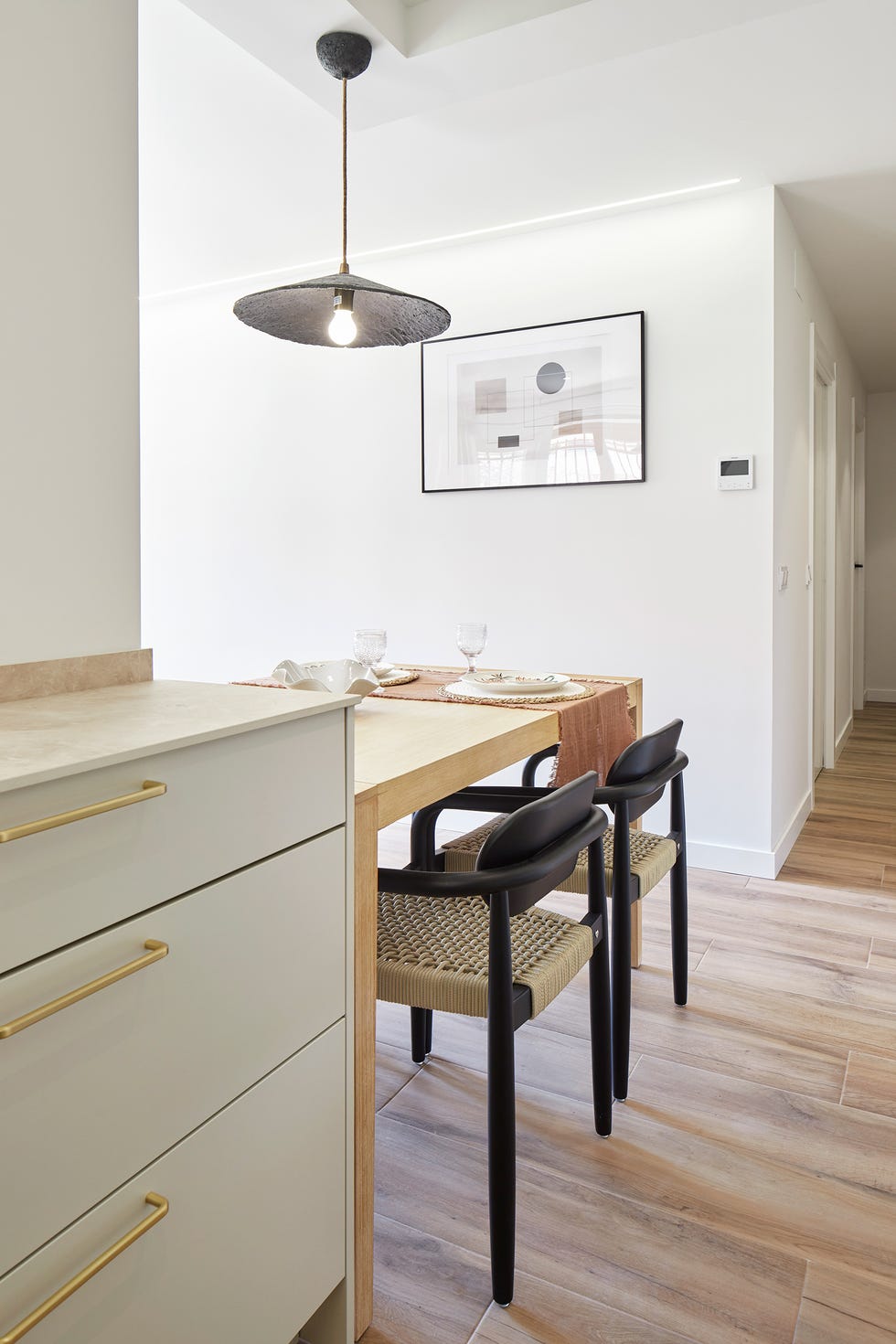 cocina con office abierta al salón