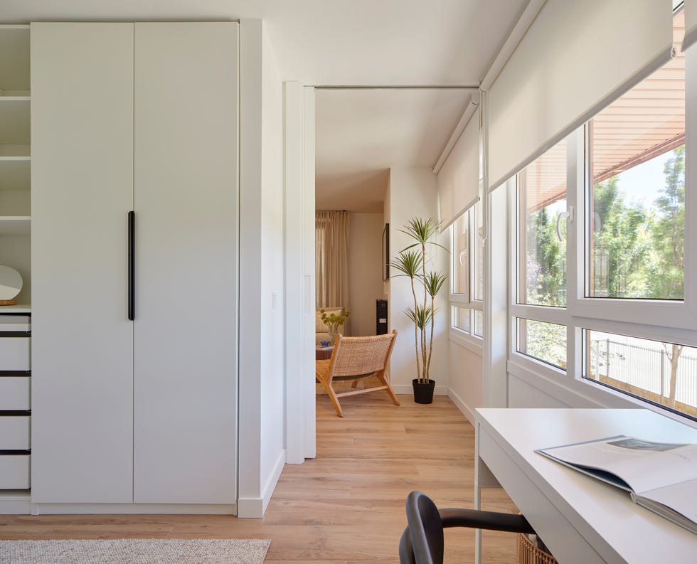 dormitorio abierto al salón