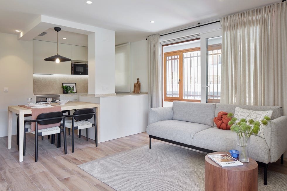 cocina con office abierta al salón