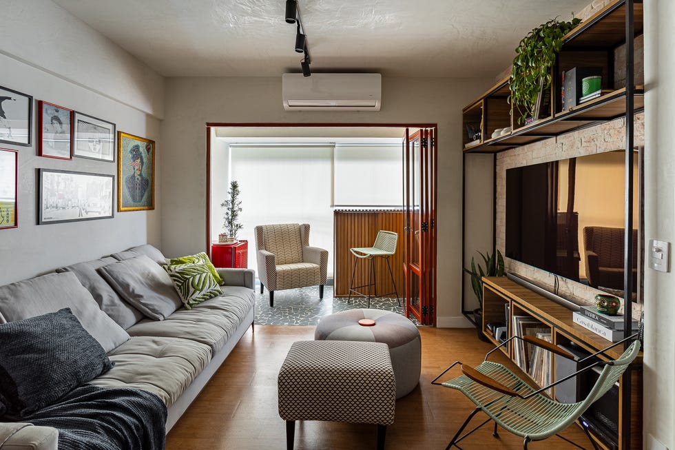 salón con terraza cerrada