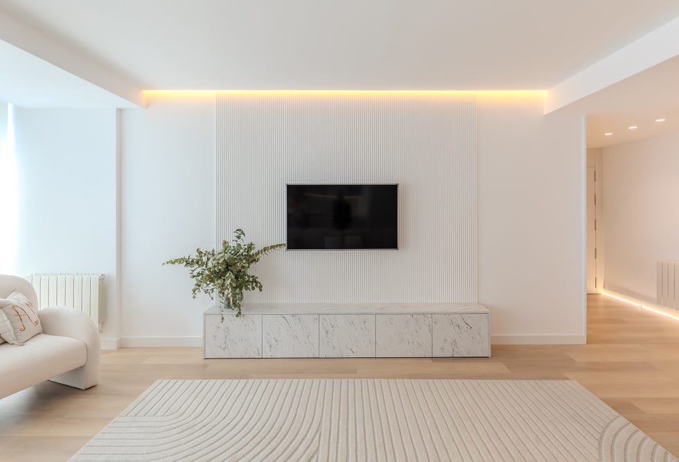 mueble de tv de mármol