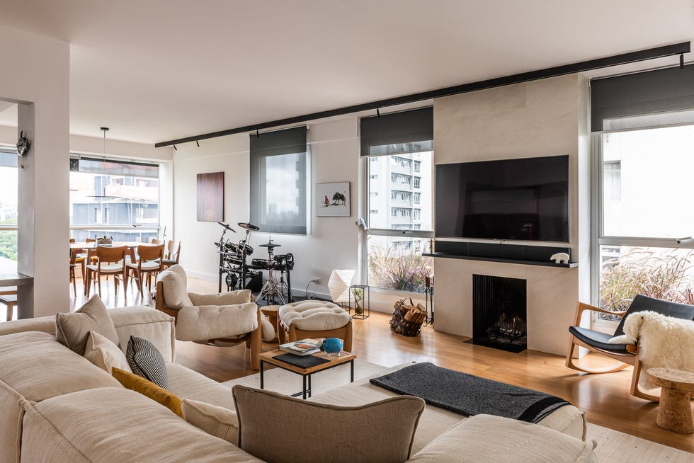 salón abierto de diseño contemporáneo