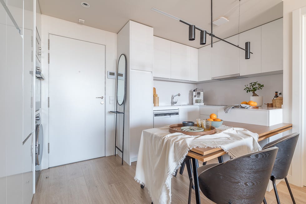 cocina blanca abierta