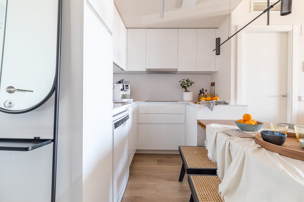 cocina blanca abierta