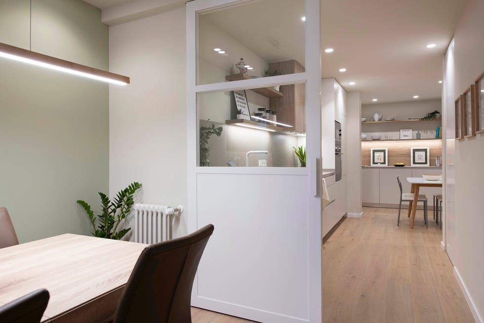 cocina blanca abierta