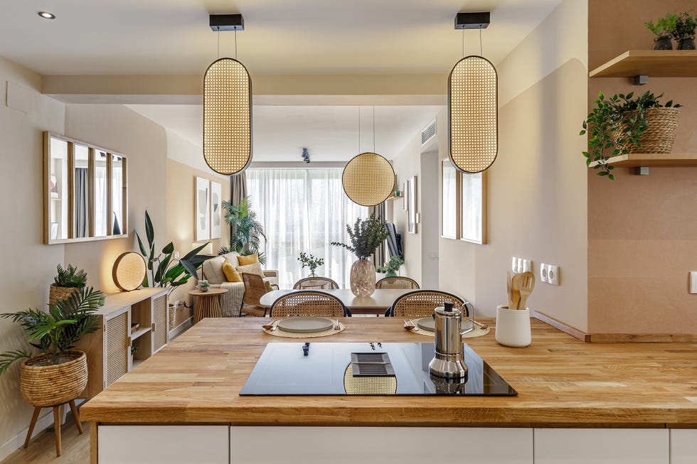 cocina abierta al salón