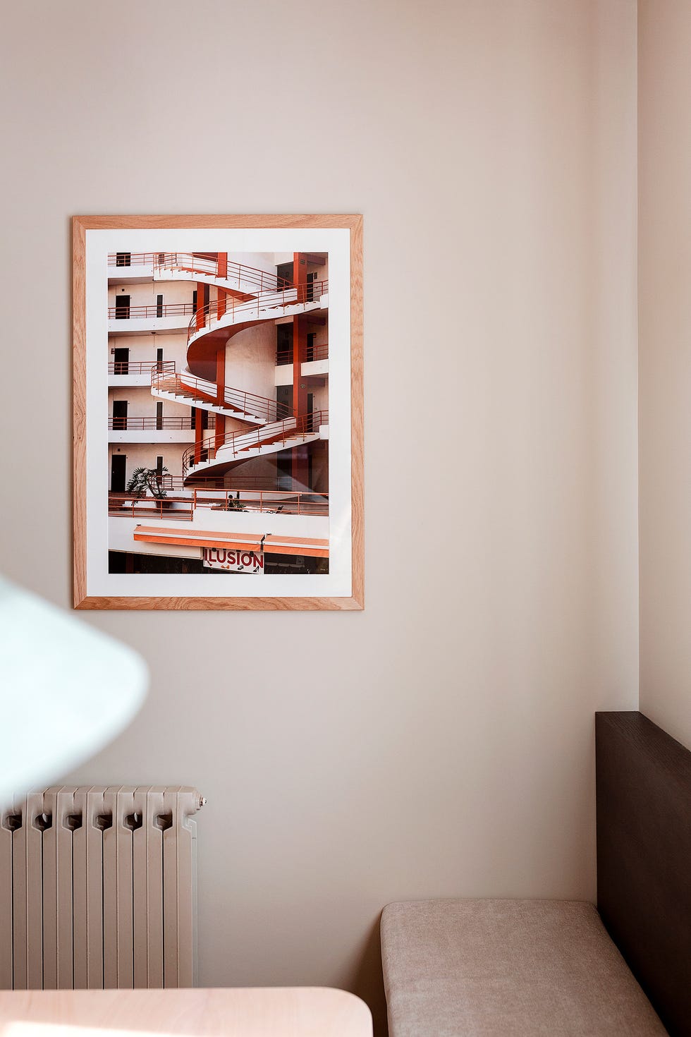fotografía en una pared