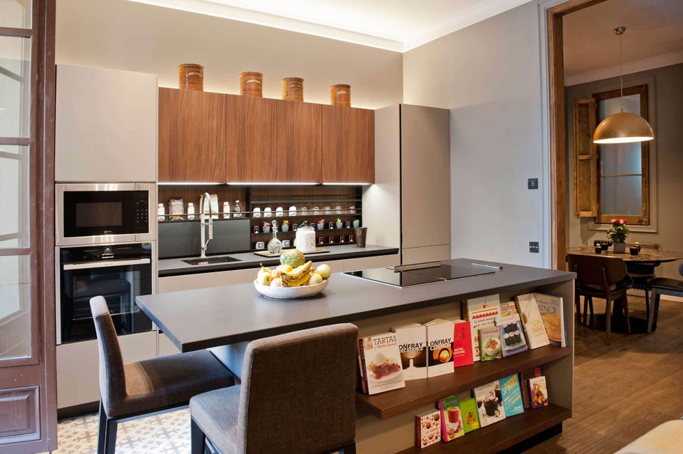 cocina moderna con isla central