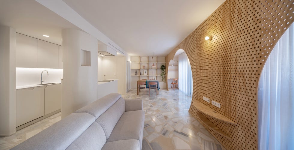 salón comedor con cocina integrada