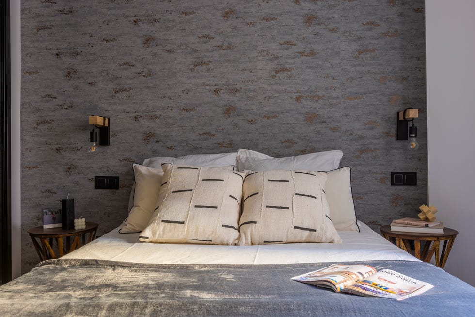 dormitorio de estilo industrial