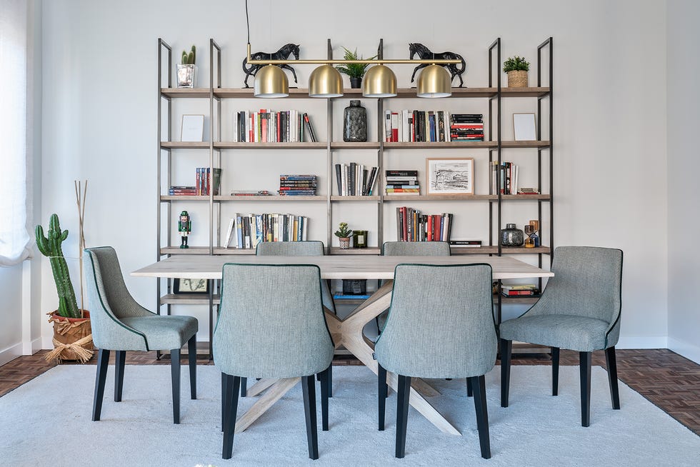 comedor de diseño contemporáneo en tonos neutros
