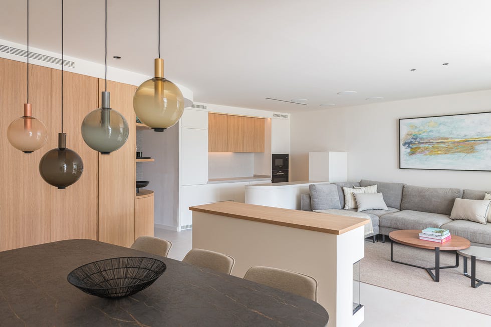 comedor, salón y cocina