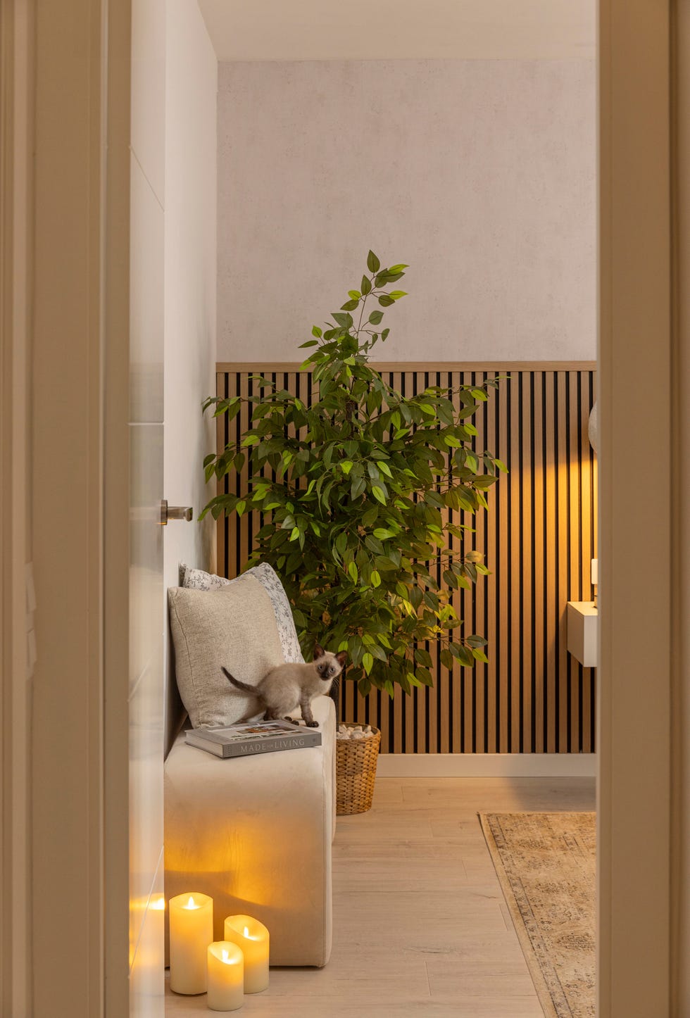 habitación con arrimadero de palillería